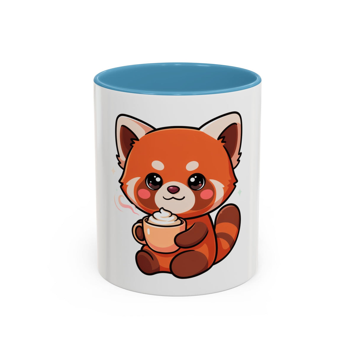 Red Panda Coffee Mug, Cute Latte Lover Accent Mug
