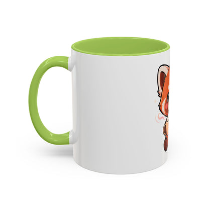 Red Panda Coffee Mug, Cute Latte Lover Accent Mug