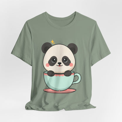 Kawaii Panda T-Shirt, Cute Teacup Panda Tee