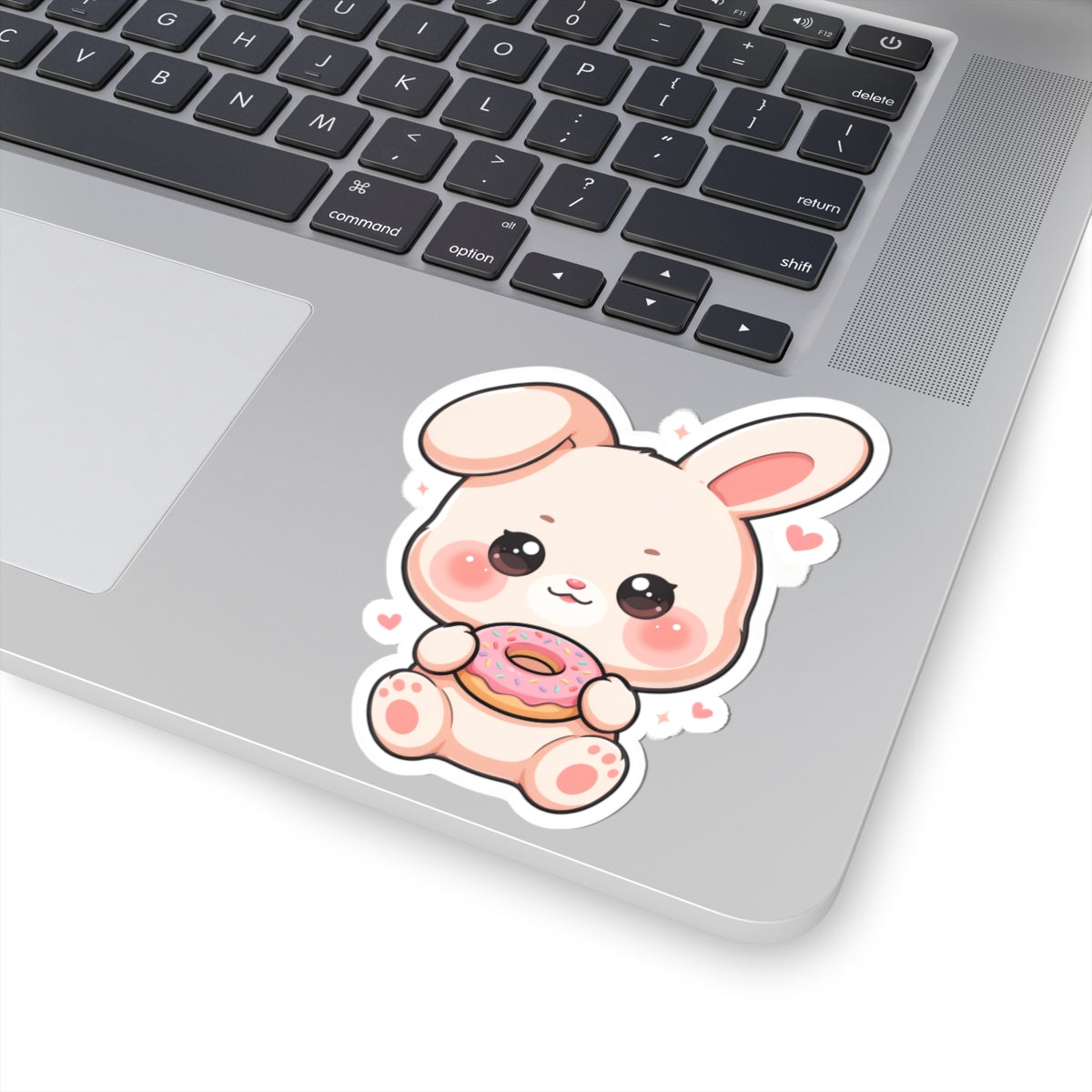 Kawaii Bunny Donut Sticker for Sweet Little Joys