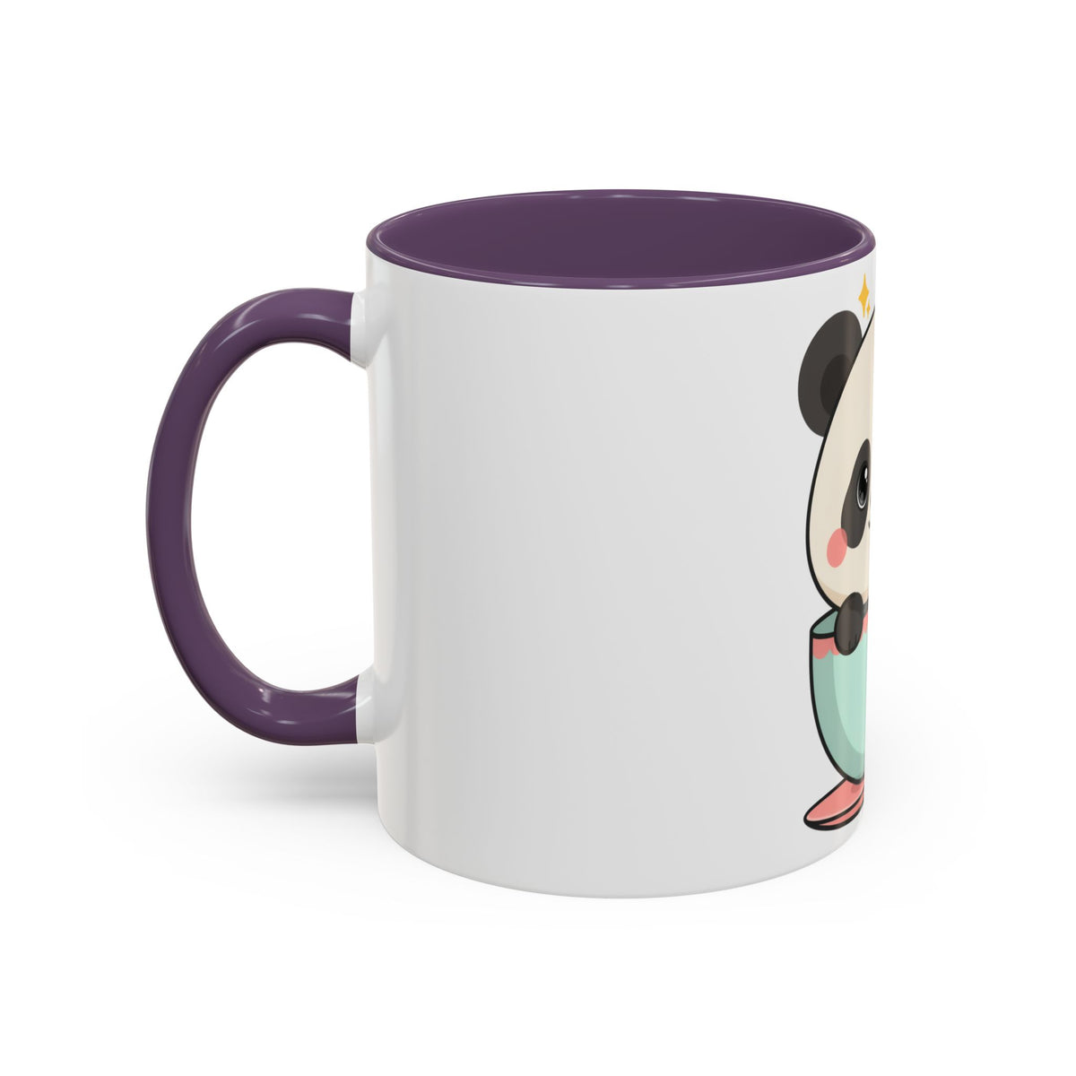Kawaii Panda Accent Coffee Mug for Panda Lovers