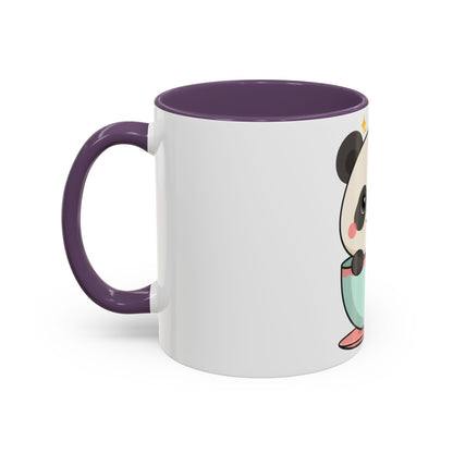 Kawaii Panda Accent Coffee Mug for Panda Lovers