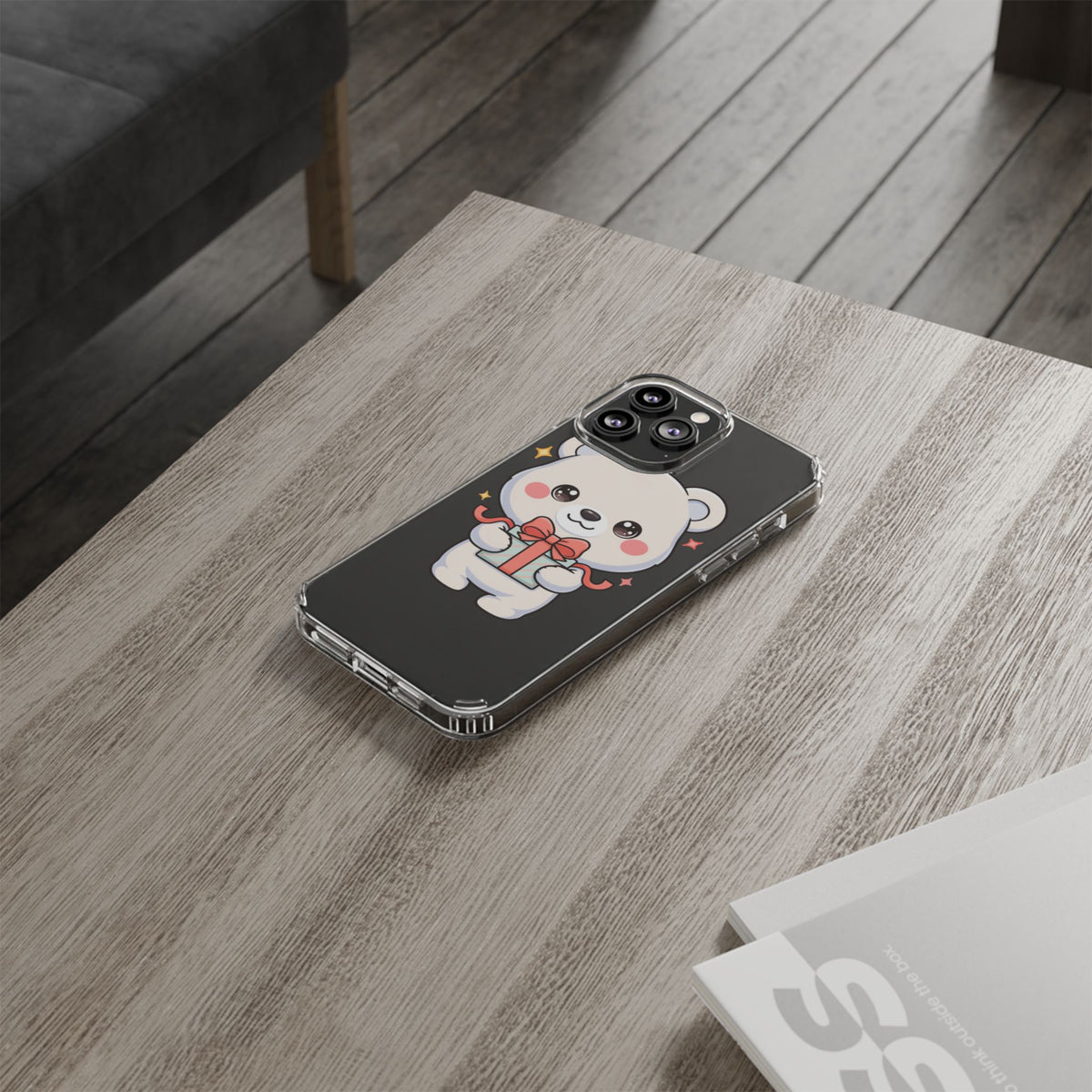 Kawaii Polar Bear Gift Phone Case for Holiday Gifting
