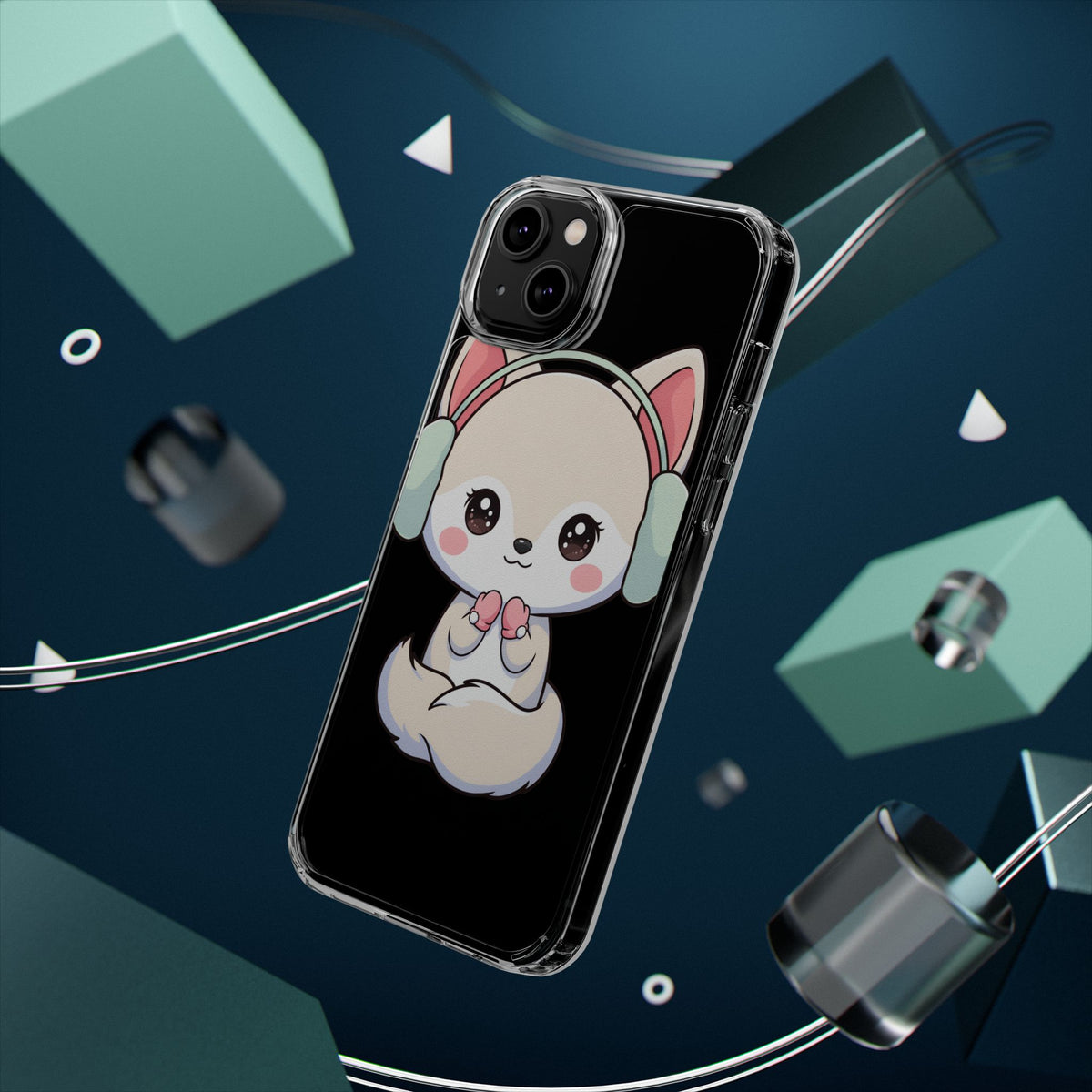 Kawaii Arctic Fox Phone Case – Cozy Winter Cutie