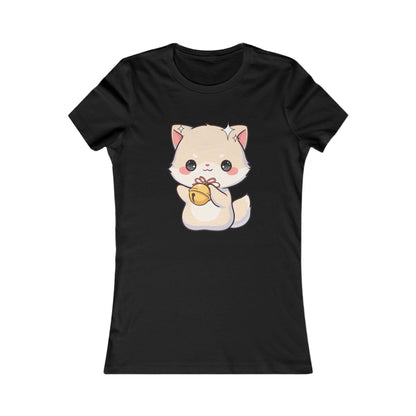 Kawaii Arctic Fox Christmas Tee, Cute Holiday Gift