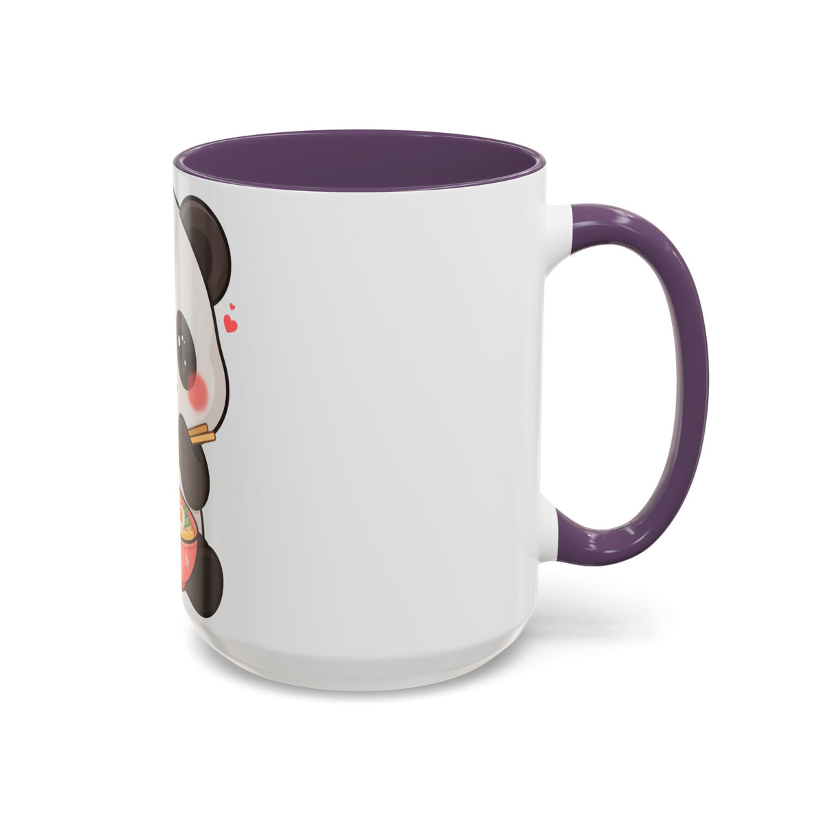 Kawaii Panda Ramen Mug, Cute Accent Coffee Mug