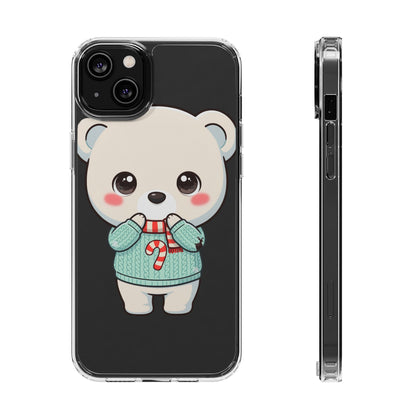 Kawaii Christmas Bear Phone Case for Holiday Season