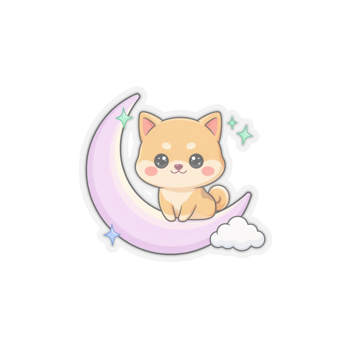 Kawaii Shiba Inu Sticker for a Sweet Birthday Gift