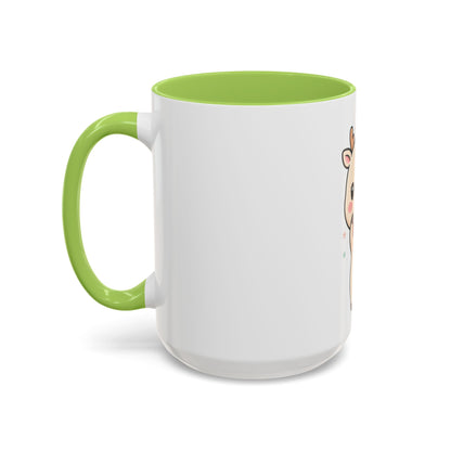 Kawaii Reindeer Christmas Accent Coffee Mug
