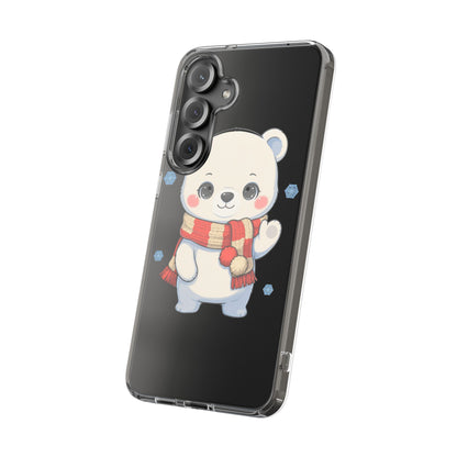 Kawaii Polar Bear Phone Case – Cozy Christmas Cub