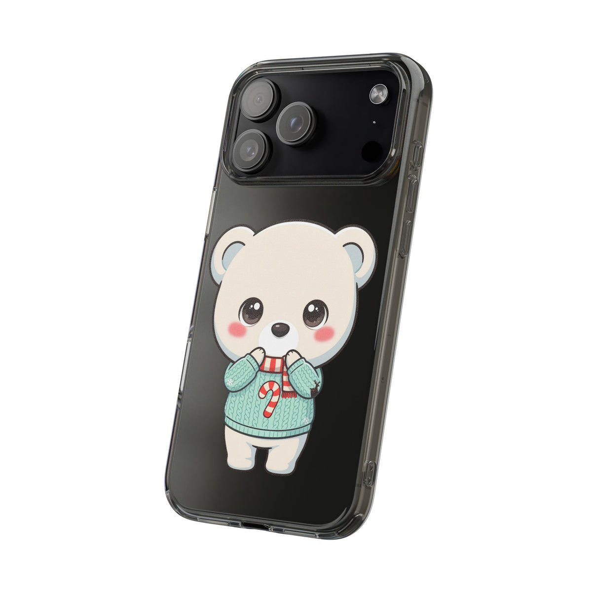 Kawaii Christmas Bear Phone Case for Holiday Season