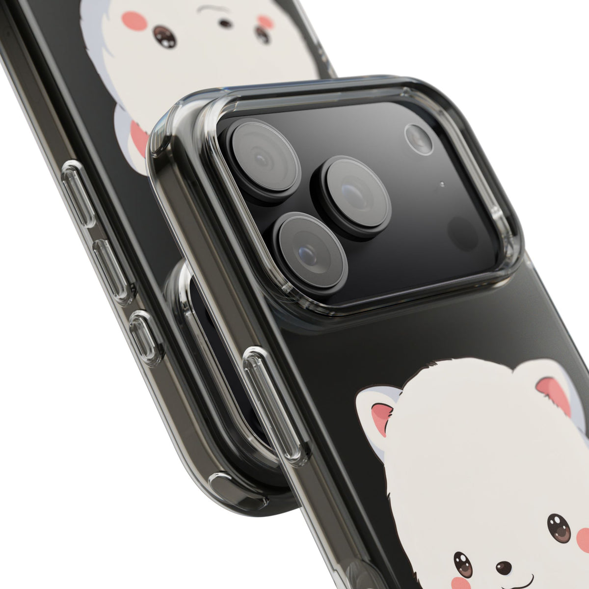 Kawaii Arctic Fox Phone Case, Cozy Christmas Scarf