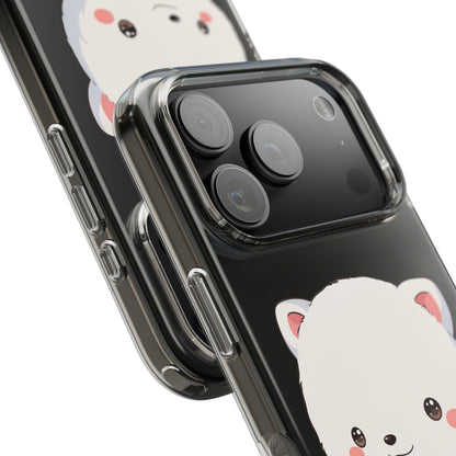 Kawaii Arctic Fox Phone Case, Cozy Christmas Scarf