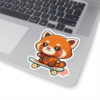 Kawaii Red Panda Skateboard Sticker for Cute Decor