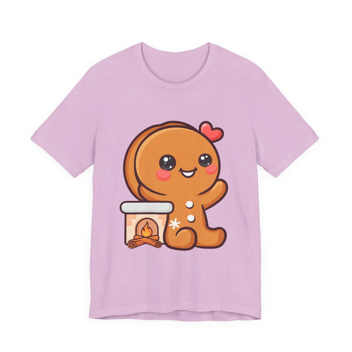 Christmas Gingerbread Man T-Shirt, Cozy Kawaii Holiday Tee