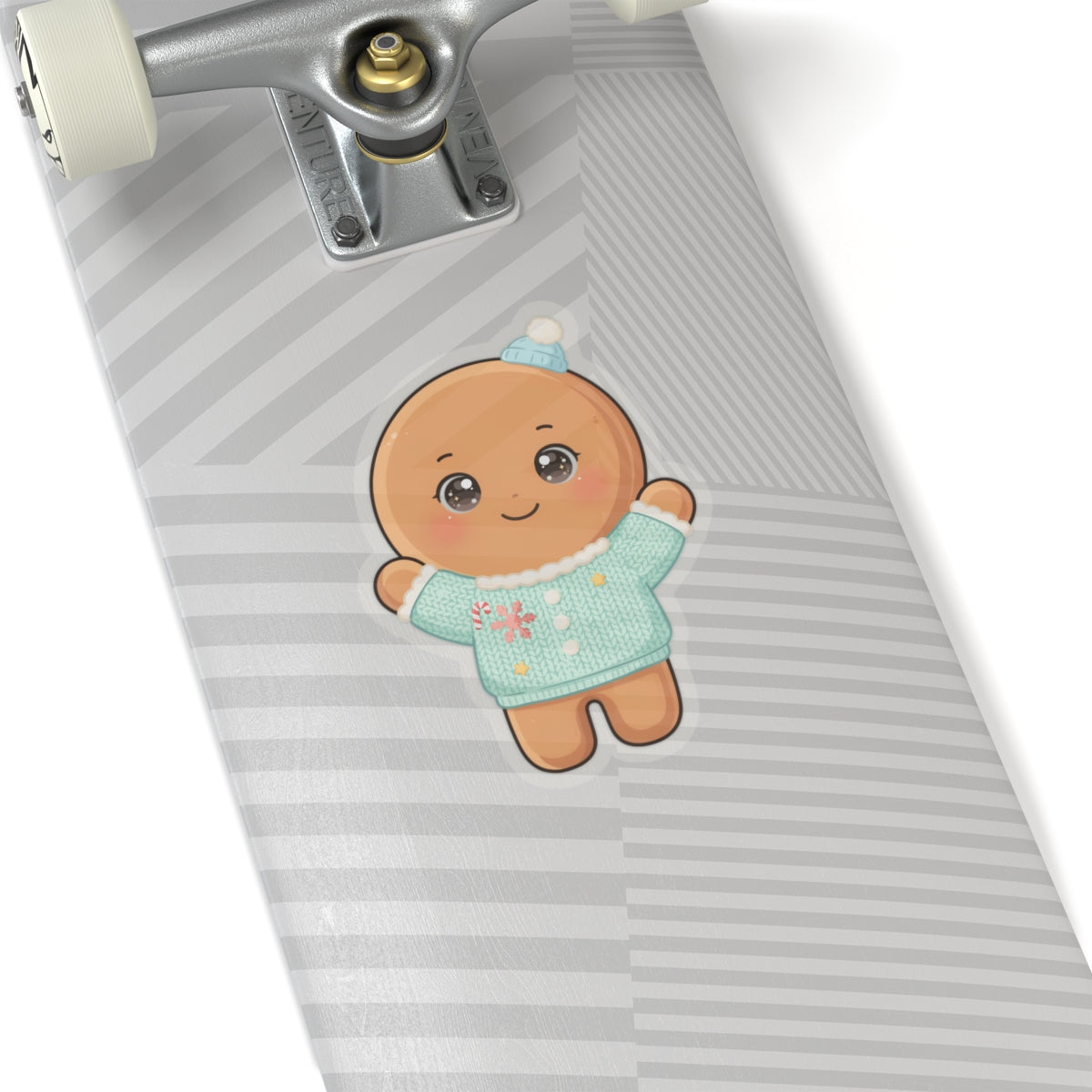 Christmas Gingerbread Sticker, Kawaii Holiday Gift