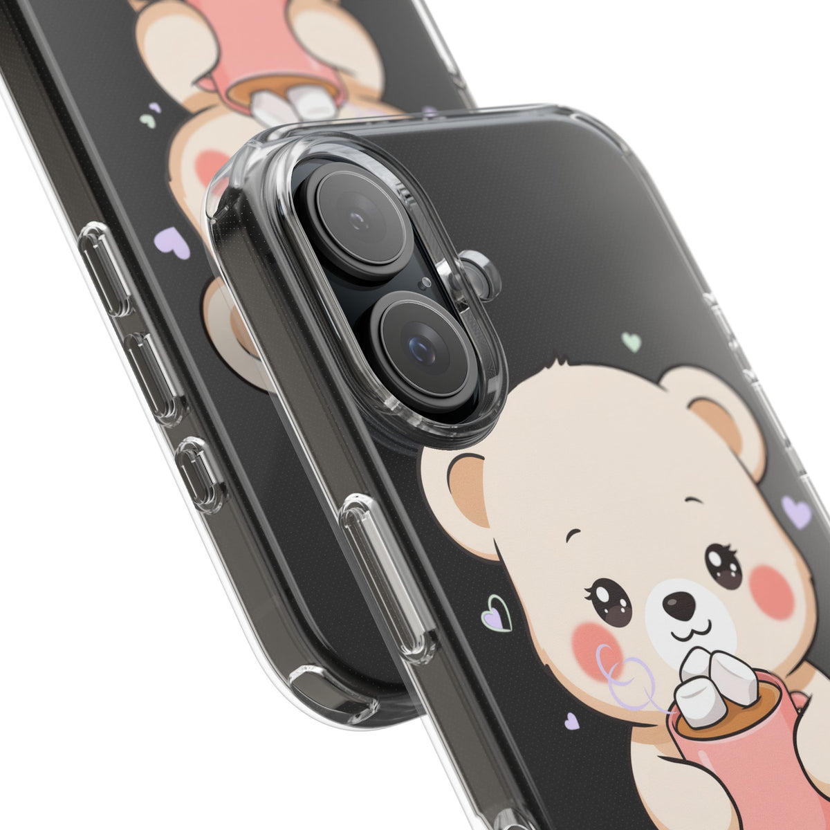 Kawaii Polar Bear Phone Case with Hot Cocoa