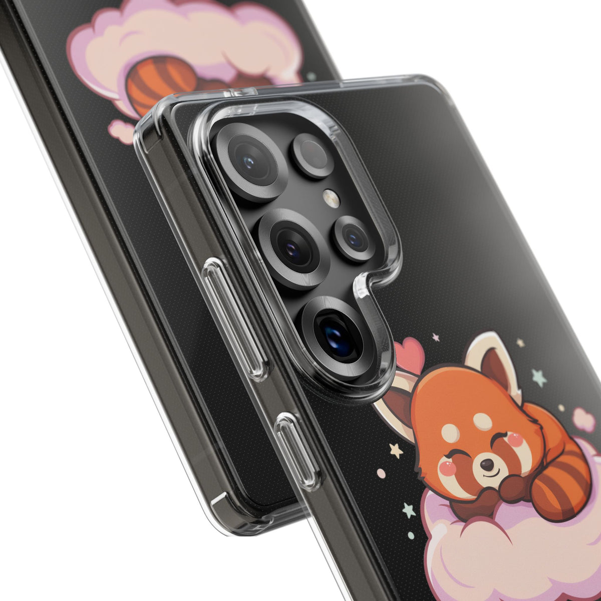 Cute Red Panda Phone Case, Dreamy Kawaii Cloud Art