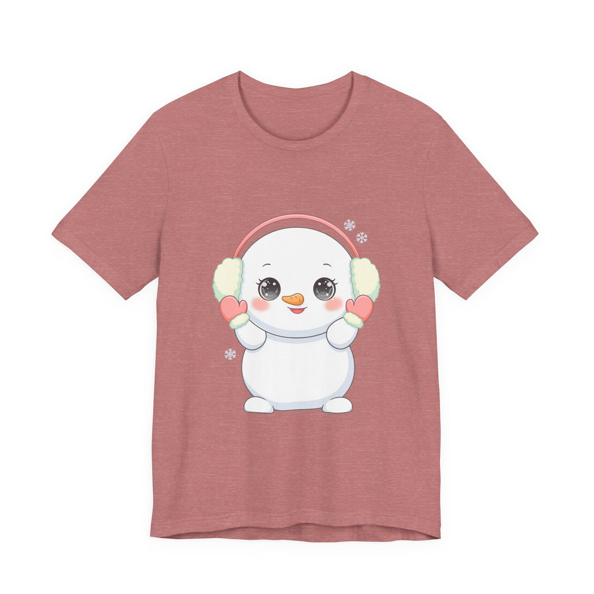 Kawaii Snowman T-Shirt for Cute Winter Style