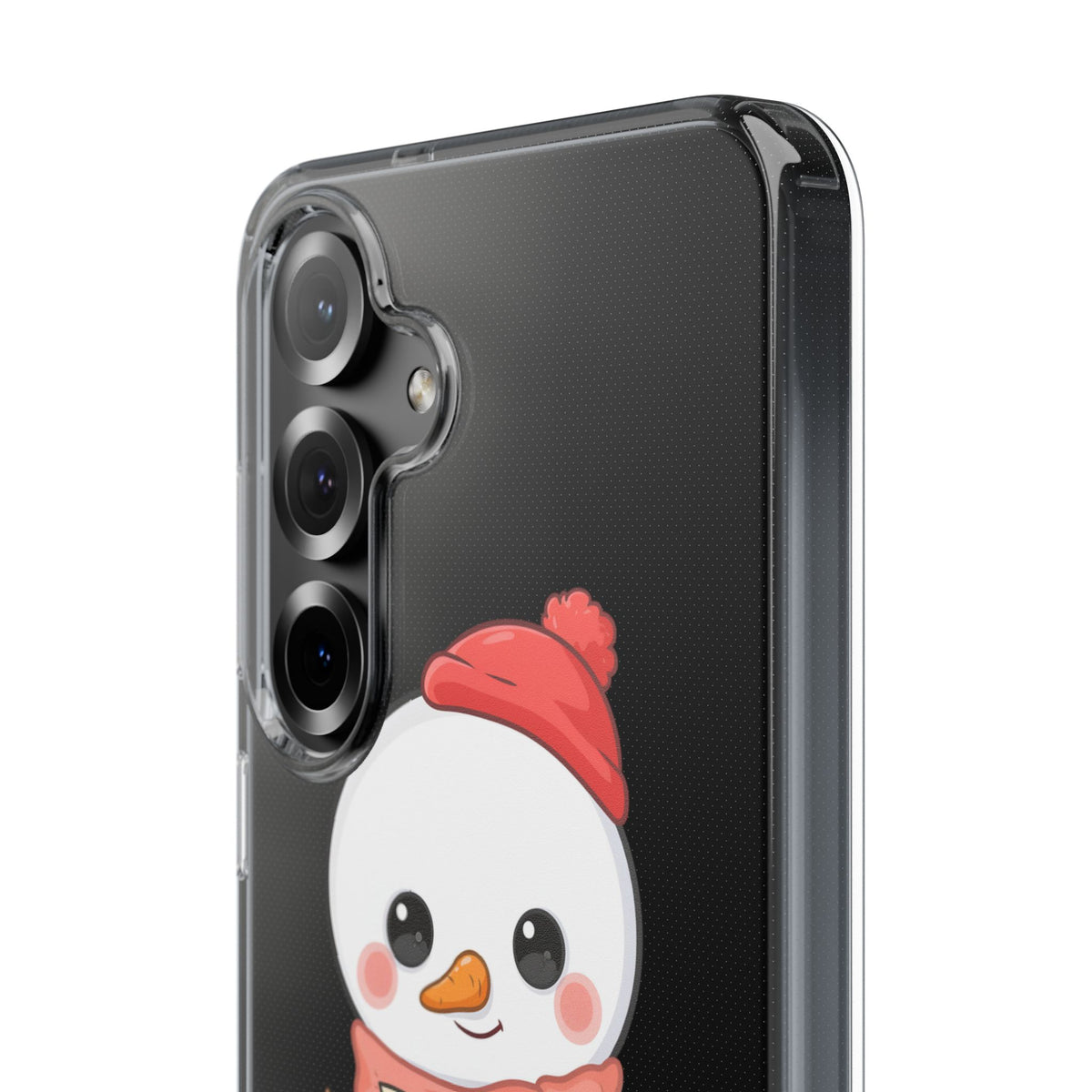 Kawaii Snowman Phone Case Reading to Santa