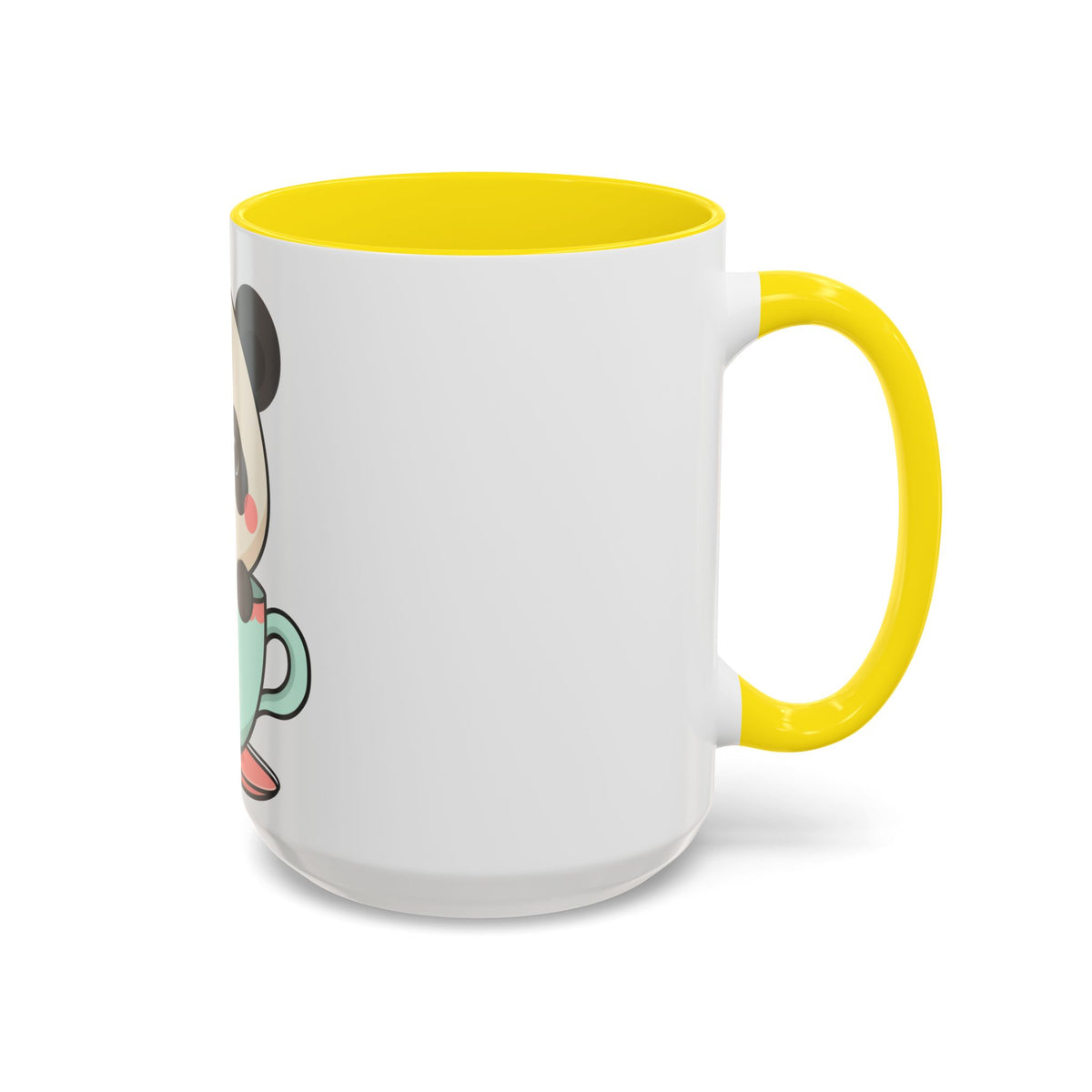 Kawaii Panda Accent Coffee Mug for Panda Lovers