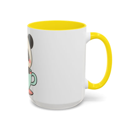 Kawaii Panda Accent Coffee Mug for Panda Lovers