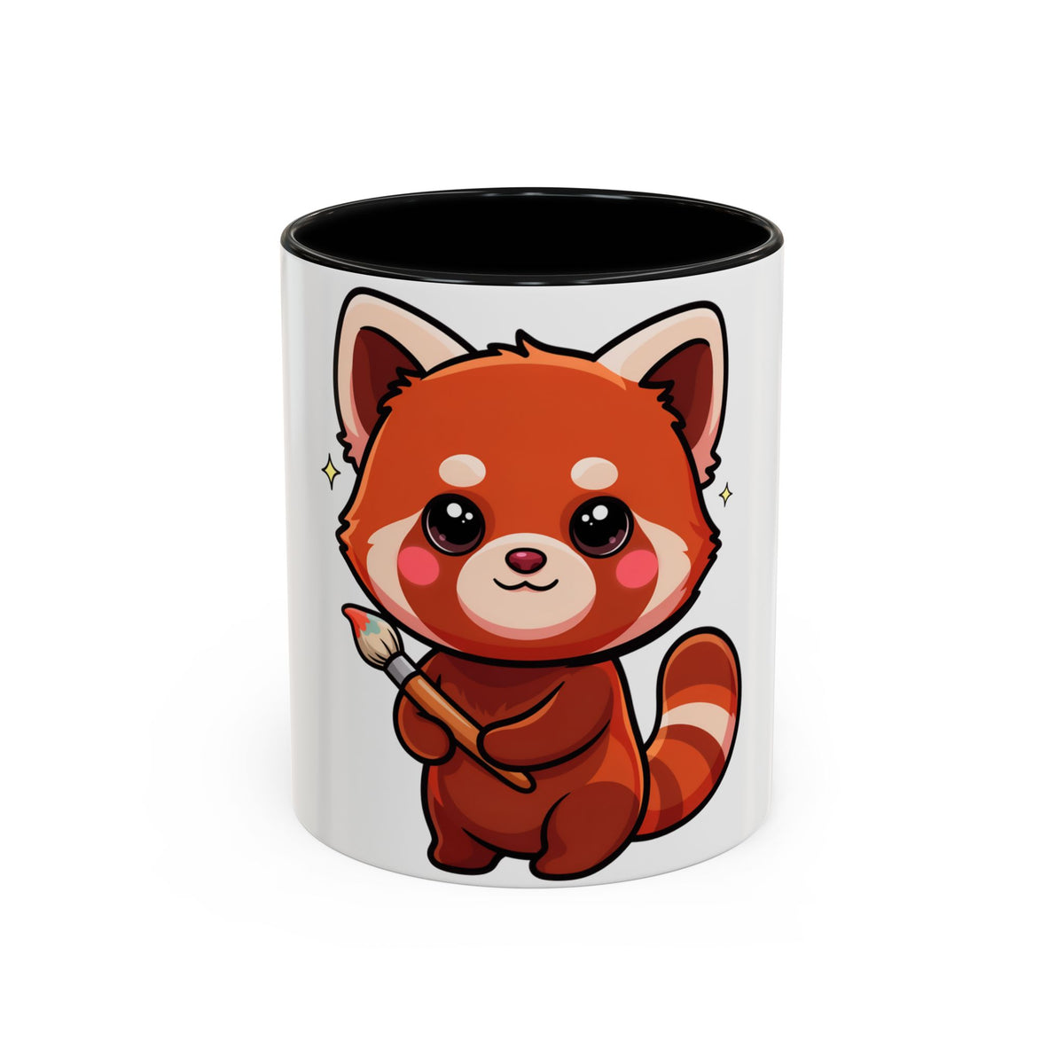 Kawaii Red Panda Accent Coffee Mug for Creative Days