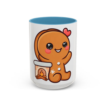 Kawaii Gingerbread Mug for Cozy Winter Coffee Breaks