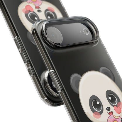 Kawaii Panda Phone Case with Donut