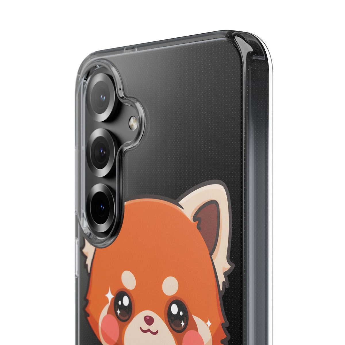 Red Panda Sushi Phone Case, Cute Kawaii Clear Case