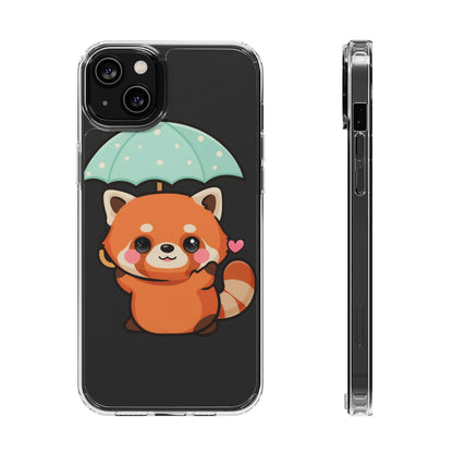 Kawaii Red Panda Clear Impact-Resistant Case