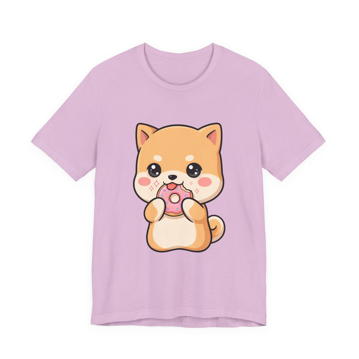 Kawaii Shiba Inu Donut Unisex Jersey Short Sleeve Tee
