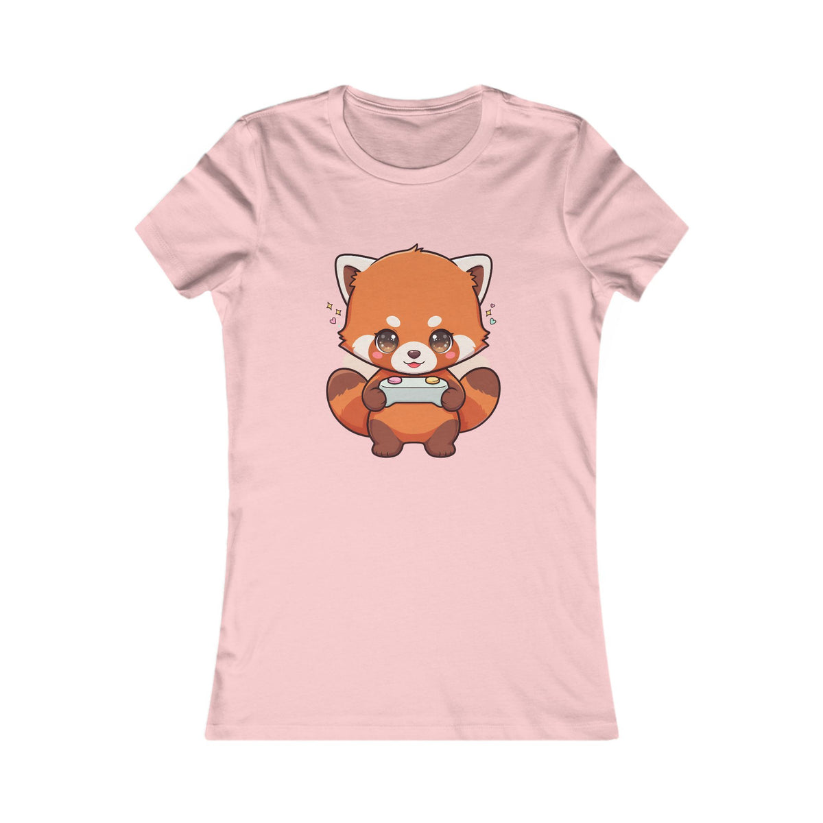 Red Panda Gamer Women's Tee – Cute Kawaii Gaming Shirt