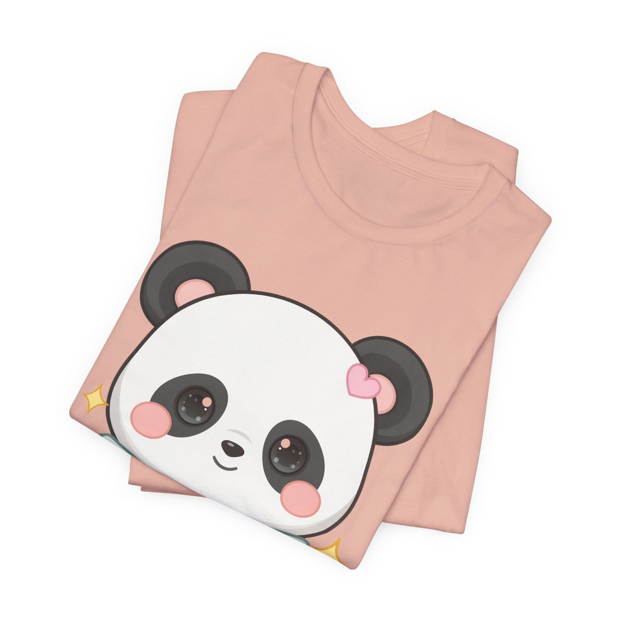 Kawaii Panda T-Shirt, Cozy Blanket Chibi Animal Tee