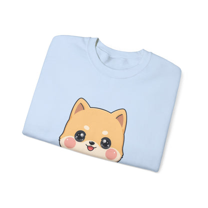 Kawaii Shiba Inu Skateboard Sweatshirt, Cute Dog Lover Gift