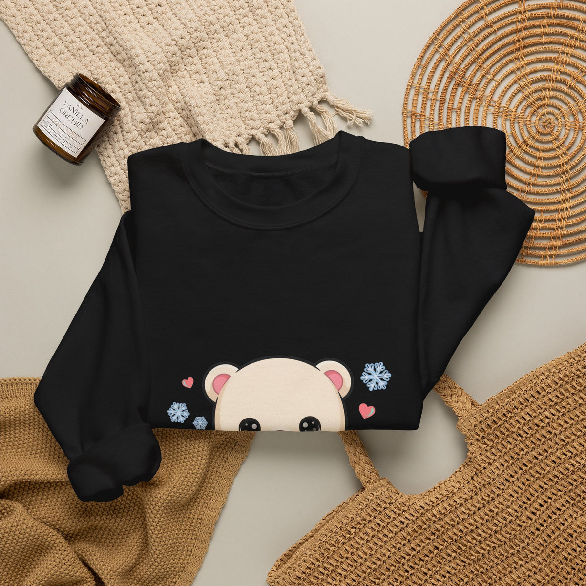 Kawaii Polar Bear Sweatshirt for Cozy Winter Days