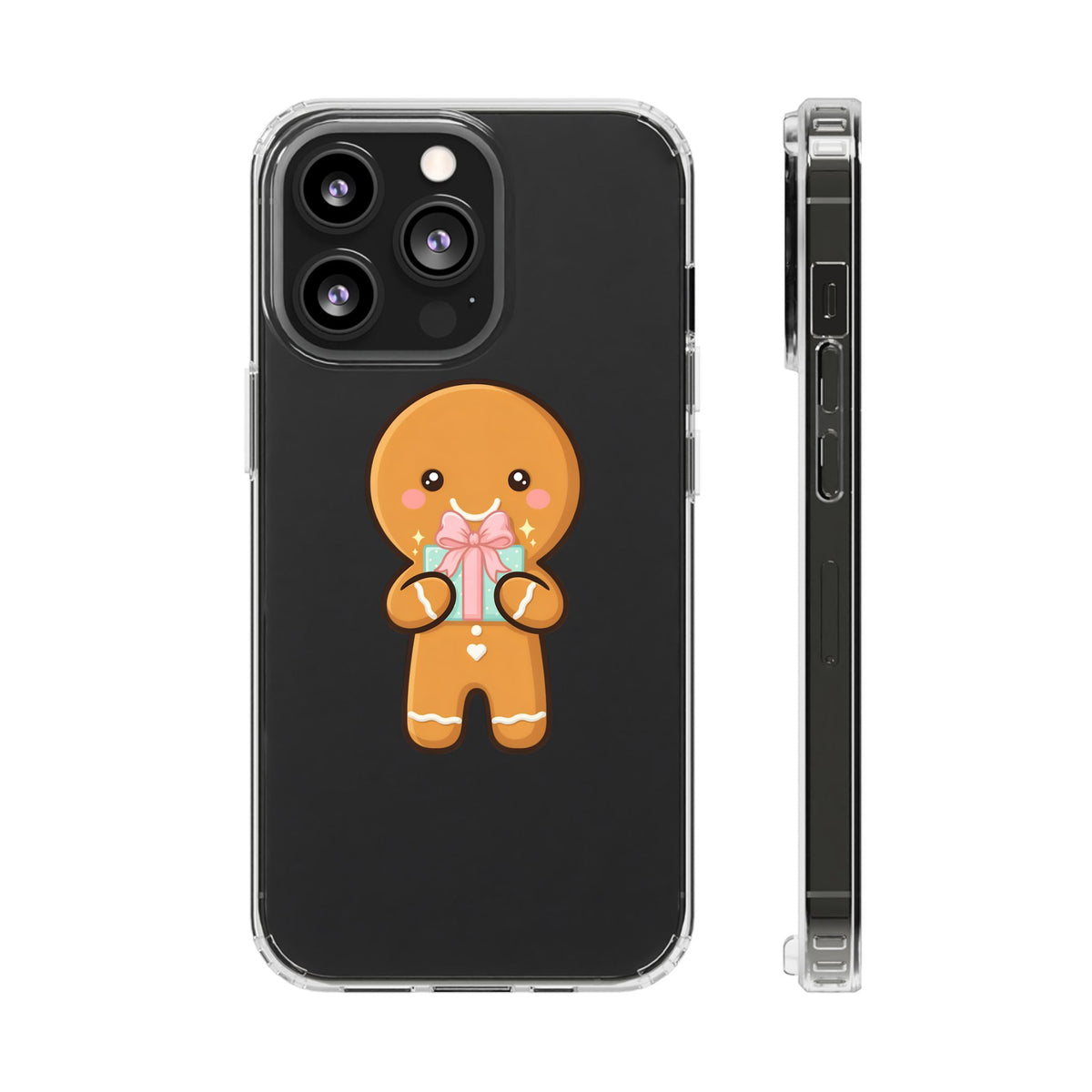 Gingerbread Man Phone Case, Cute Holiday Gift Design
