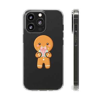 Gingerbread Man Phone Case, Cute Holiday Gift Design