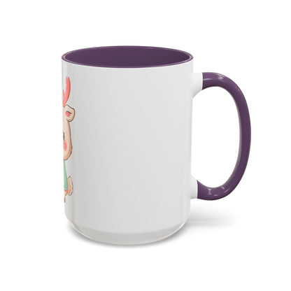 Kawaii Reindeer Christmas Mug – Cute Holiday Accent Coffee Mug