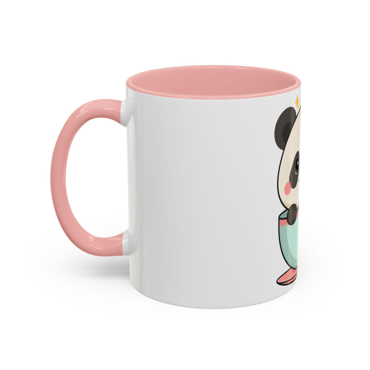 Kawaii Panda Accent Coffee Mug for Panda Lovers