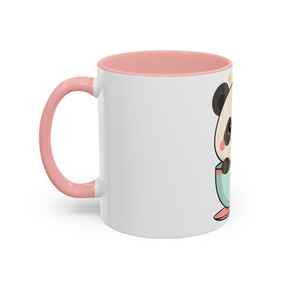 Kawaii Panda Accent Coffee Mug for Panda Lovers