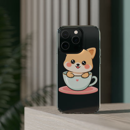 Kawaii Shiba Inu Phone Case – Cute Puppy in a Teacup