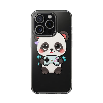 Gamer Panda Clear Impact-Resistant Phone Case
