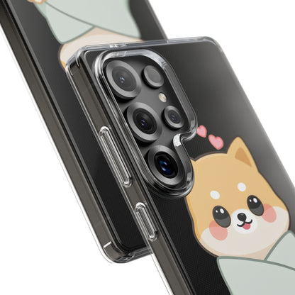 Kawaii Shiba Inu Phone Case, Cozy Valentine Gift