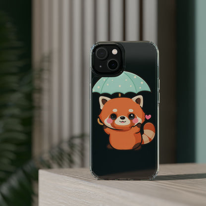 Kawaii Red Panda Clear Impact-Resistant Case