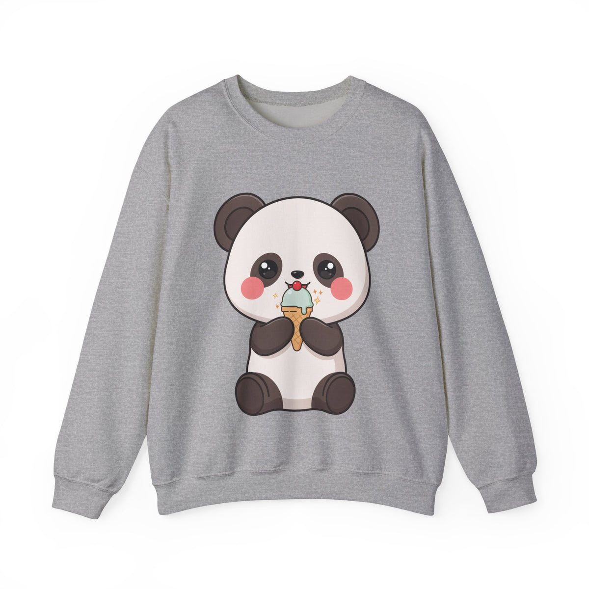 Kawaii Panda Sweatshirt – Cute Ice Cream Crewneck