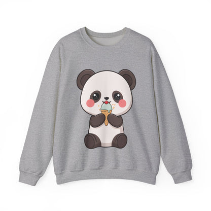 Kawaii Panda Sweatshirt – Cute Ice Cream Crewneck