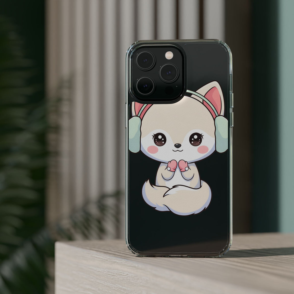 Kawaii Arctic Fox Phone Case – Cozy Winter Cutie