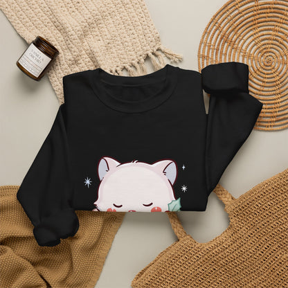 Christmas Fox Sweatshirt, Kawaii Stocking Arctic Fox Gift