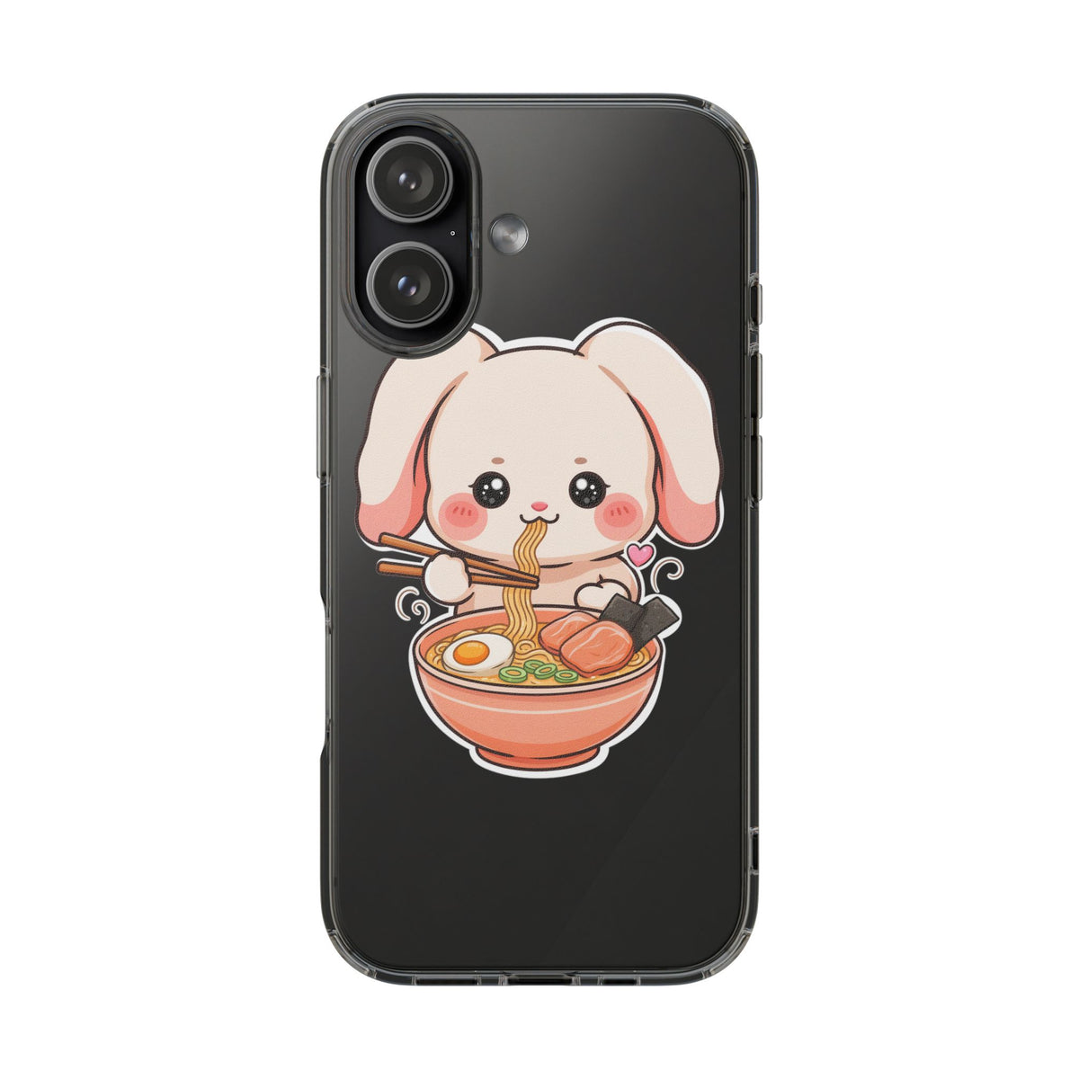 Kawaii Ramen Bunny Clear Impact-Resistant Case